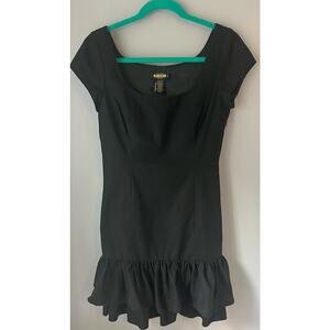 Vintage Rugby By Ralph Lauren Mini Sheath Dress with Ruffle Hem.